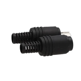kenable 2 pin DIN Plug and Socket Speaker HiFi Connector Screw Terminals Ends [2 Pack]