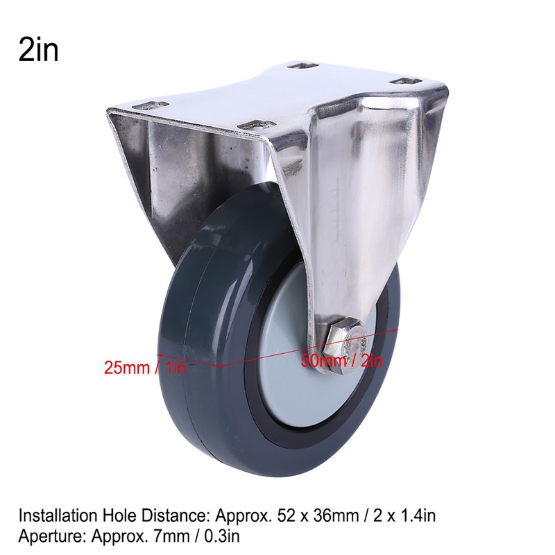 Caster Wheels 2in 304 Stainless Steel Heavy Duty Wear Resistant