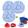 （ONLY Fit 2-TNAK）3 Pack Spin Mop Heads Replacement Compatible with