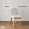 Nathan James Gracie Modern Upholstered Dining Room Chair with Cushion,