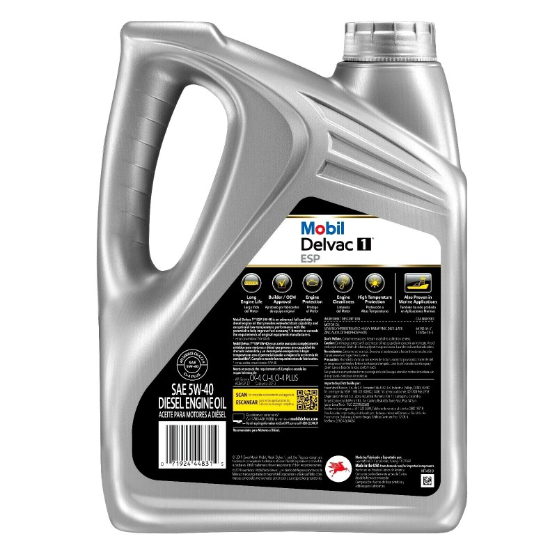 Mobil Delvac 1 ESP API CK4 Full Synthetic Diesel Engine