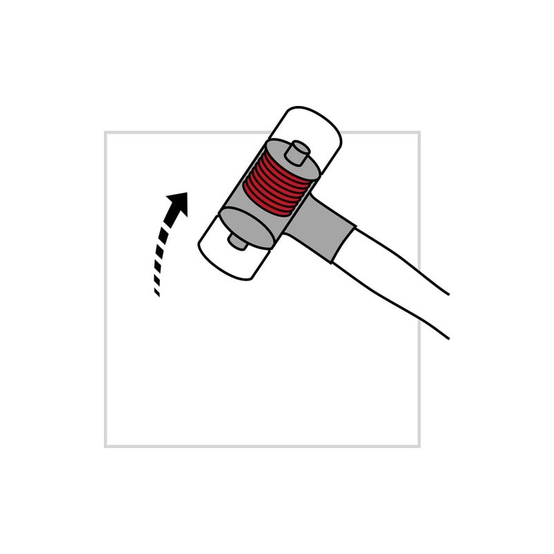 Hickory Soft Touch Non Rebound Hammer Handle 50mm PB Swiss