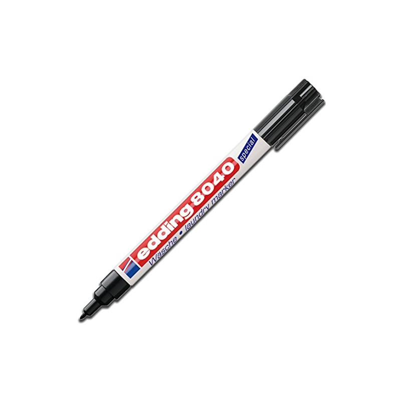Laundry Marker E-8040 Round Tip Approx. 1.0 mm Black Pack