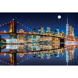 Beverly 1000-055 Jigsaw Puzzle New York Brooklyn Bridge (19.3 x 28.3 inches (49 x 72 cm), Made in Japan
