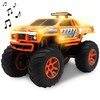 Monster Truck with Lights & Sounds, Motorized Orange Truck for