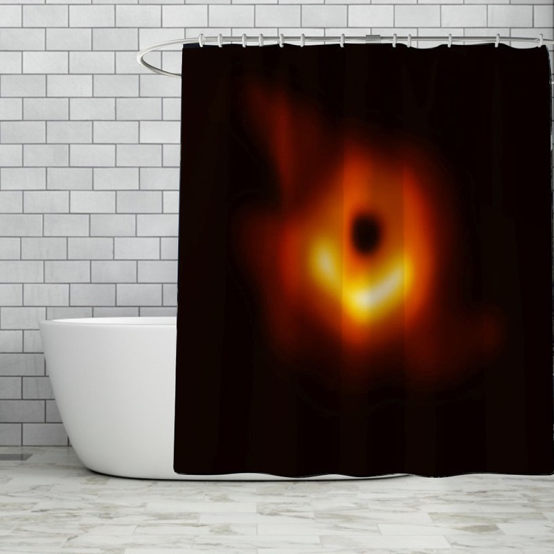 4PCS Shower Curtain Waterproof Non slip Mat Toliet Cover Rug