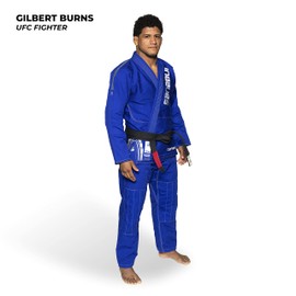 Sanabul Core Competition BJJ Gi for Men | Preshrunk Excellence | IBJJF-Approved Brazilian Jiu-Jitsu Training and Competition Gi (Blue/Silver, A0)