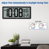 WallarGe 14.5'' Large Digital Wall Clock Battery Operated with Jumbo