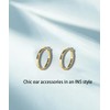 Tivleed Gold Hoop Earrings for Women | 30mm Round Lightweight