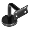 ZOENHOU 6Pack Black Stainless Steel Handrail Brackets, Curved Handrail Brackets