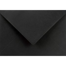 Netuno Pack of 25 Black Envelopes DIN C5 162 x 229 mm 120 g Burano Nero Luxury Envelopes High Quality Invitation Envelopes Coloured Elegant for Wedding Christmas Birthday Anniversary