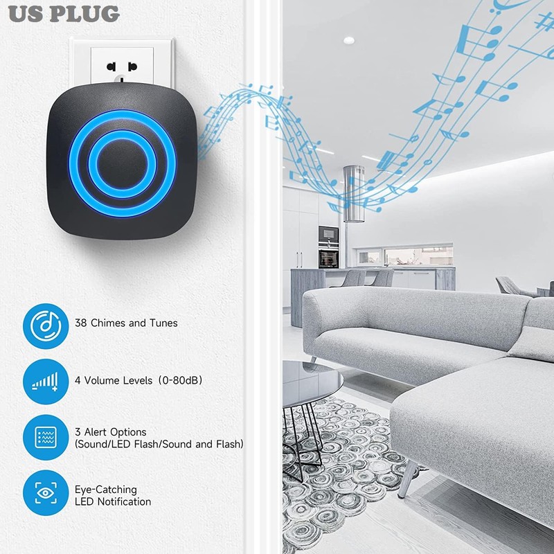 Motion Detector Sensor Alarm, SiegenPro Driveway Alarm Wireless, Home Security