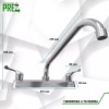 Prez Grifo Mezcladora Fregador Llave Acero Inoxidable Sp-80002-1
