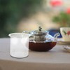 Alipis Glass Tea Infuser: Clear Detachable Tea Leaf Strainer -