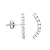 Sofia Milani 20115 Earrings Ladies’ Ear Clamps, Arched, Silver