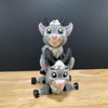 3D Printed Goat Figurine Desk Buddy - Color: Long Horn