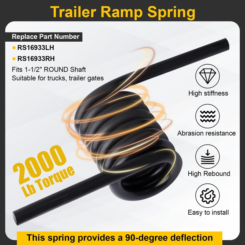 Heavy-Duty Trailer Ramp Spring Trailer Heavy Duty Coil Springs 2000