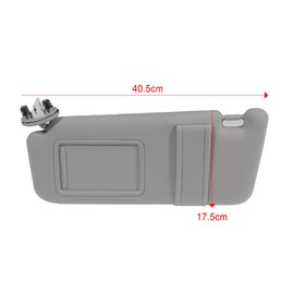 Windshield Sun Visor Left Driver Side 2006-2011 for Toyota for Camry Gray Car Visor Extender with Sunroof with Mirror 74320-06800-B0,04002-30706-B0