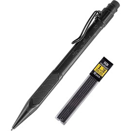 Rite in the Rain Weatherproof Mechanical Pencil, Black Barrel, 1.3mm Dark Lead, 12 lead refills (No. BK15)