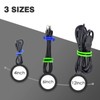 9Pcs Silicone Twist Ties, Steel-Core Rubber Twist Tie Set for