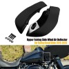 Unbranded Black ABS Wide Side Wing Wind Air Deflector Fit