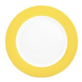 Ritzenhoff & Breker Doppio Dessertteller, 1 Stück, Kuchenteller, Frühstücksteller, Porzellan, Sonnengelb, Ø 20 cm, 565058