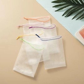 Homemade soap foam net for facial cleansing with rich foam Pocket white (019201) 57ea
