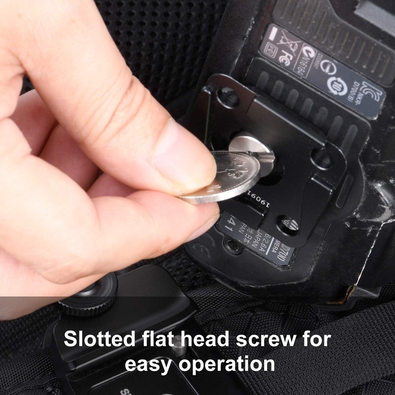 SUNWAYFOTO CP-39 Camera Clip QR Plate Compatible with Arca-Swiss, RRS,