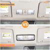 Aunginsy Inner Front Row Roof Reading Light Panel Trim Frame