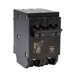 Square D - HOMT225240CP Tandem Quad Circuit Breaker, Black