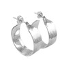 Solid Handmade 925 Sterling Silver Hammered Hoop Circle Earrings