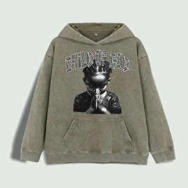 Child of God Graphic Hoodie 100% Cotton US Warehouse 6 ColorsColor: Army Green, Size: L