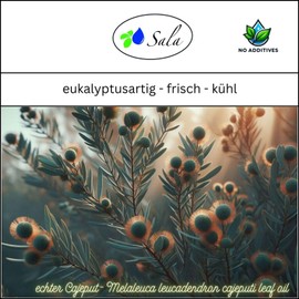 Sala Cajeput Oil Aroma Essential Oil Natural Organic for Consumption - 10 ml