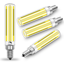 LFLAMPON Dimmable E12 LED Bulb 120W 150W Equivalent, 12W E12 Bulb，1300LM 120V Cool White 6000K, Candelabra Light Bulb for Chandeliers, Pack of 4