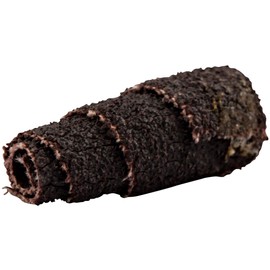 Merit Spiral Abrasive Roll, Full Taper, Aluminum Oxide, 3/16" Arbor, 1/8" Arbor, 3/8" Diameter x 1" Length, Grit 60 (Pack of 100)