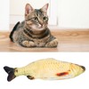 Electric Fish Cat Toy Plush Moving Wagging Jumping Automatic Simulation