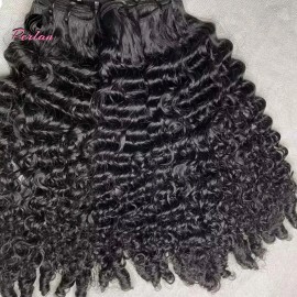 Indian Hair Bundles Unprocessed Original 100% Human Hair Natural Straight Weaving Bundles Vendor Wholesalestyle: burmese curly, color: Black, Stretched Length: 12 inches