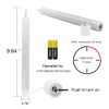 Eldnacele Flameless White Taper Candles with Remote Control Battery Operate