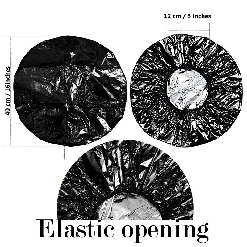 12 Pieces Deep Conditioning Caps Aluminum Foil Reusable Hair Processing