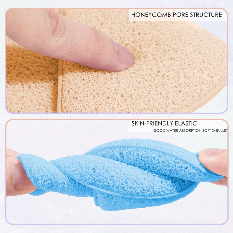 2 Pack Facial Sponge for Daily Deep Cleansing and Regular