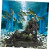 Levemolo Fish Tank Decoration Realistic Resin Rockery Large Scale Fish