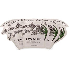 TONYMOLY - Mascarilla Facial Limpiadora De Arroz I'm Real 5pzas.