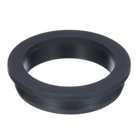 QUARKZMAN T Type Rubber Grommet Holder Diameter 66.3mm Inner Diameter 55mm Seal Protector Flexible Hole Plug for Cable Pipe Black