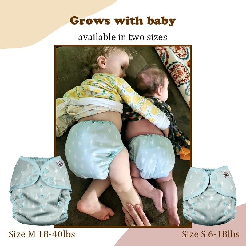Mama Koala Fundas reutilizables para pañales de tela ajustables con