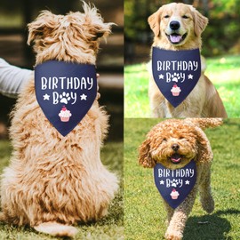 Dog Birthday Bandana Birthday Boy Dog Bandana Blue Dog Bandana Boy Dog Birthday Funny Dog Bandana Birthday Photo Prop Pet Scarf Accessories for Pet Dog Lovers Gifts