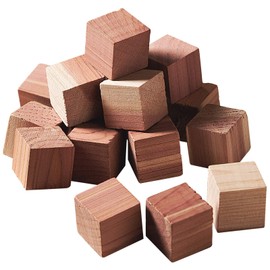 Burwells 100 Cedar Wood Mothball Cubes - Repels & Kills Moths, Eggs, Larvae - Protects Clothes & Fabrics
