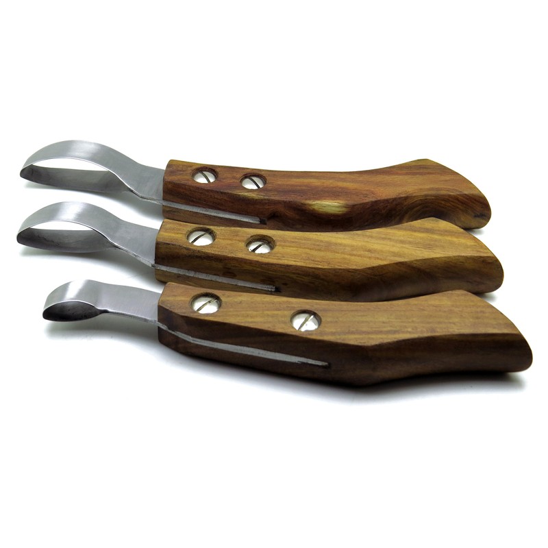 3 Pcs Hoof Knife 7.5" (Small, Medium, Large) Farrier Tools