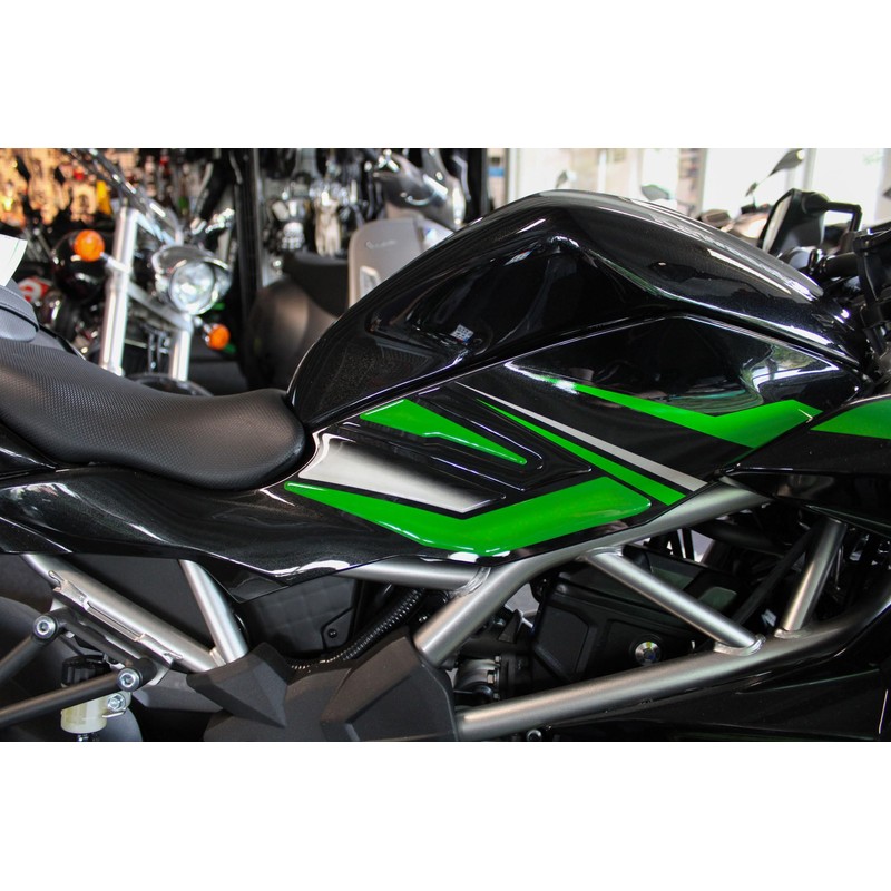 Tankpad Side Tank Pad Tank Protector Green Compatible with Kawasaki
