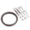 Strings Light Hanging Kit Stainless Steel PVC Coating Turnbuckle Wire