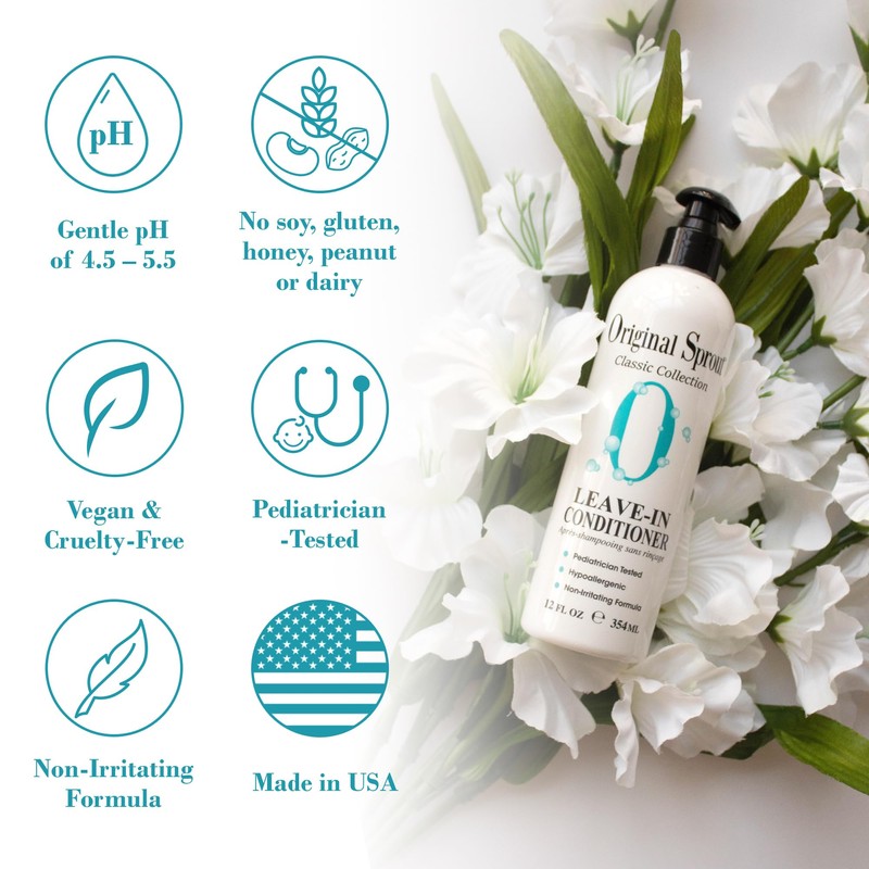 Original Sprout Leave-In Conditioner, Lightweight Moisturizing Conditioner for Dry &